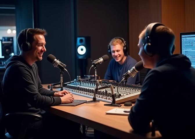 PodMedia Norge AS team i studio